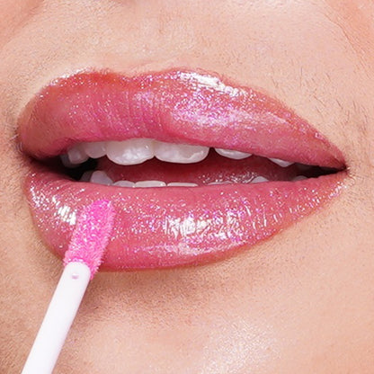 Crush-pink tinted cream gloss.