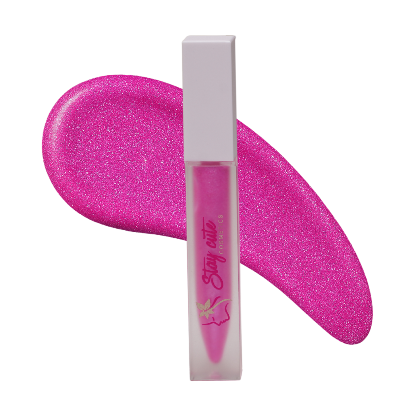 Crush-pink tinted cream gloss.