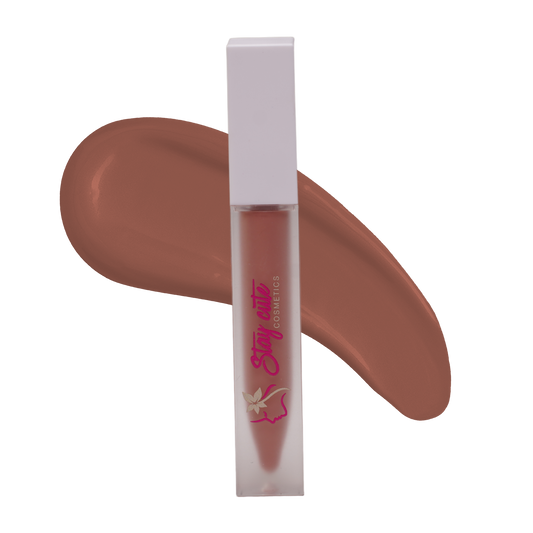 Sand-nude tinted cream gloss